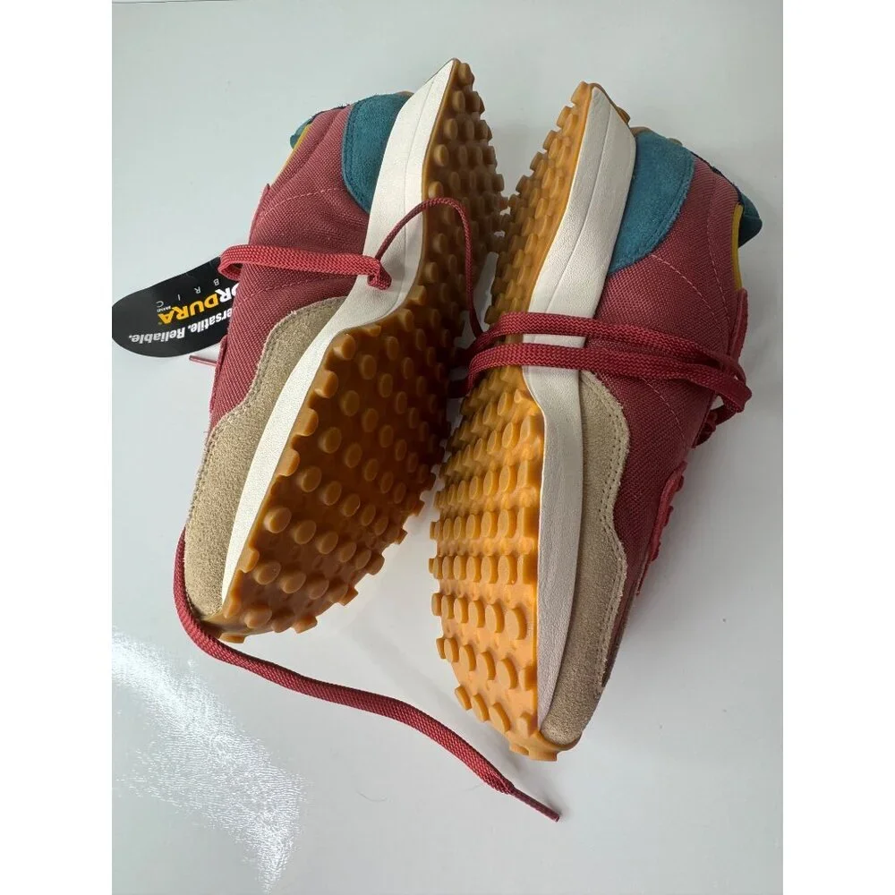 NEW New Balance Lifestyle Mens Shoes Size EU 40 US 7 Burgundy Teal Mustard Tan - Picture 4 of 6